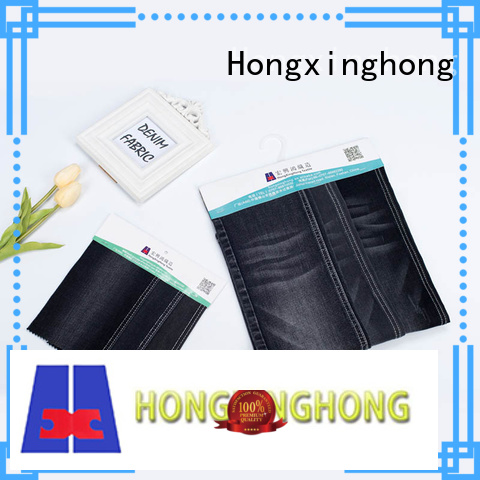 Hongxinghong in different color polyester denim fabric jean for pants