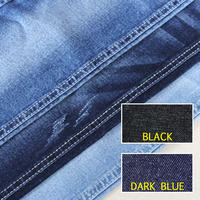Super stretch indigo cotton poly spandex denim jeans fabric 8662-1