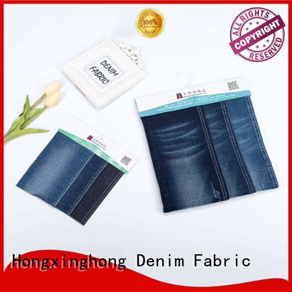 New slub style tr denim fabric stretch denim material 3-992