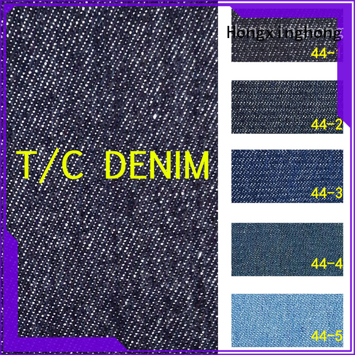 Hongxinghong different types of denim fabric supplier for quick fashion brand