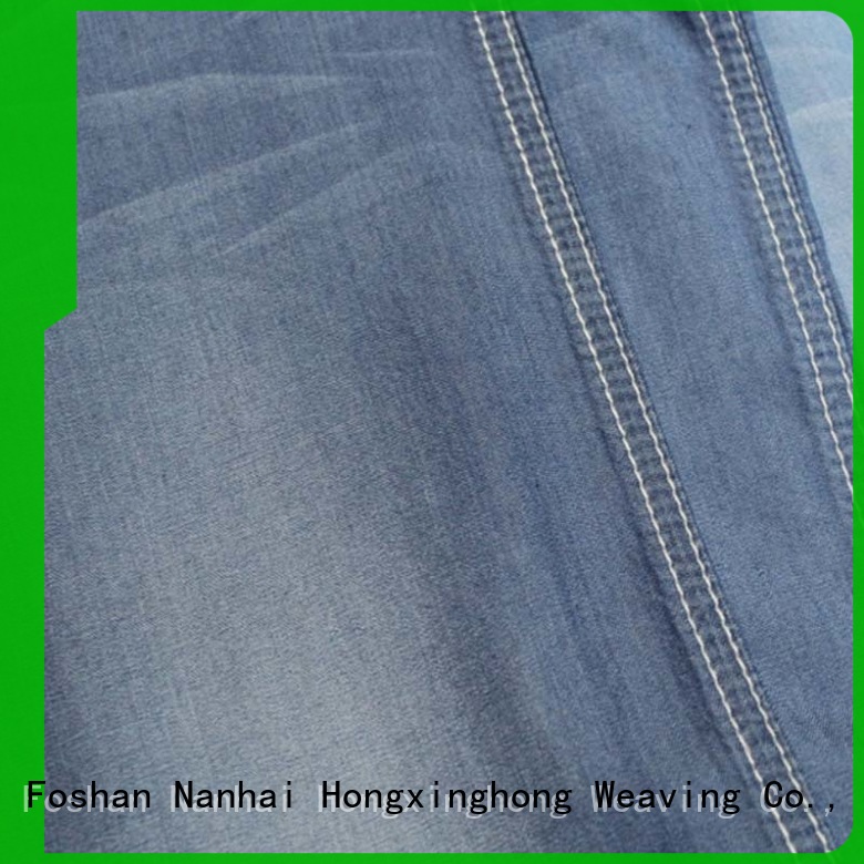 good quality stock denim fabric supplier for skirt