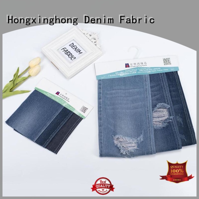 Hongxinghong fashion jeans raw material bulk production for quick fashion brand