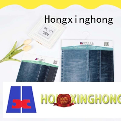 durable raw denim material wholesale for quick fashion brand Hongxinghong