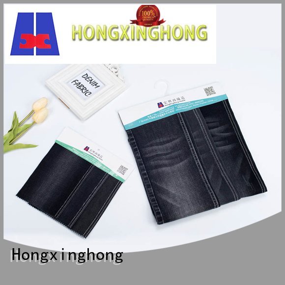 Hongxinghong different color cotton spandex denim fabric bulk production for jeans