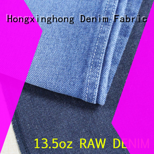 Hongxinghong fahion design 12 oz denim fabric wholesale for quick fashion brand