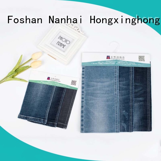 Hongxinghong in different color light blue denim fabric manufacturer for clothing