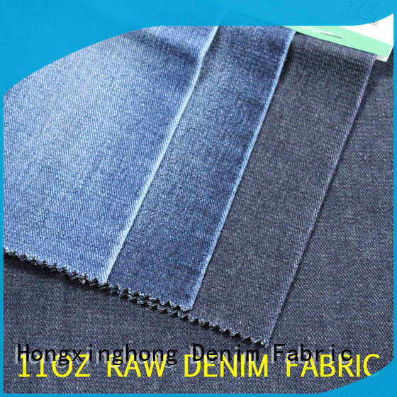 Hongxinghong popular cotton polyester spandex denim fabric manufacturer for jeans