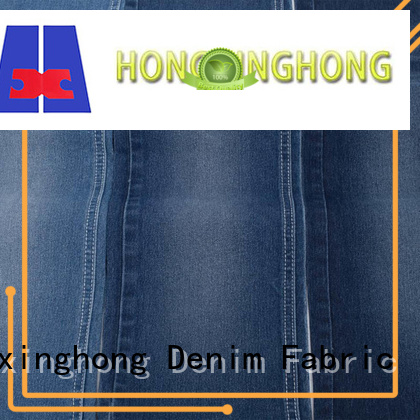 polyester blue jeans material supplier for jeans