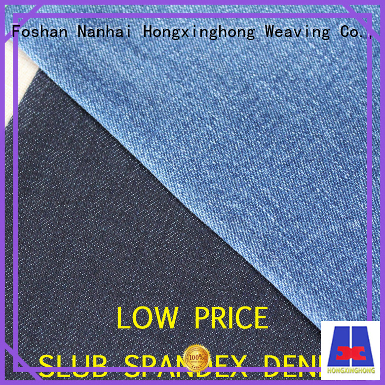 Hongxinghong quality denim fabric online grab now for quick fashion brand