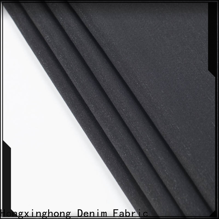 Hongxinghong polyester denim fabric wholesale for pants