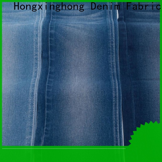 Hongxinghong colored denim fabric bulk production for dress