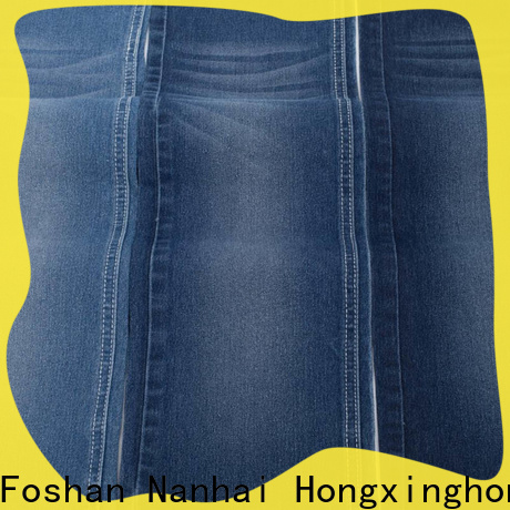 Hongxinghong cozy denim spandex fabric manufacturer for pants