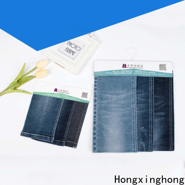 Hongxinghong fashion undyed denim fabric bulk production for clothing