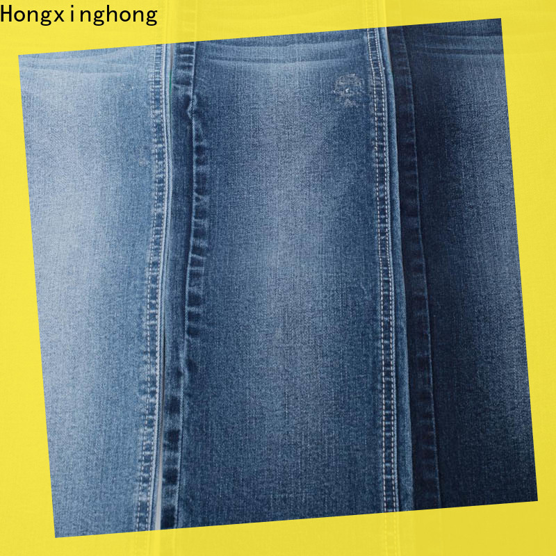 Hongxinghong stretch cotton denim fabric manufacturer for quick fashion brand