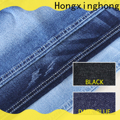 Hongxinghong good looking denim polyester fabric series for jeans