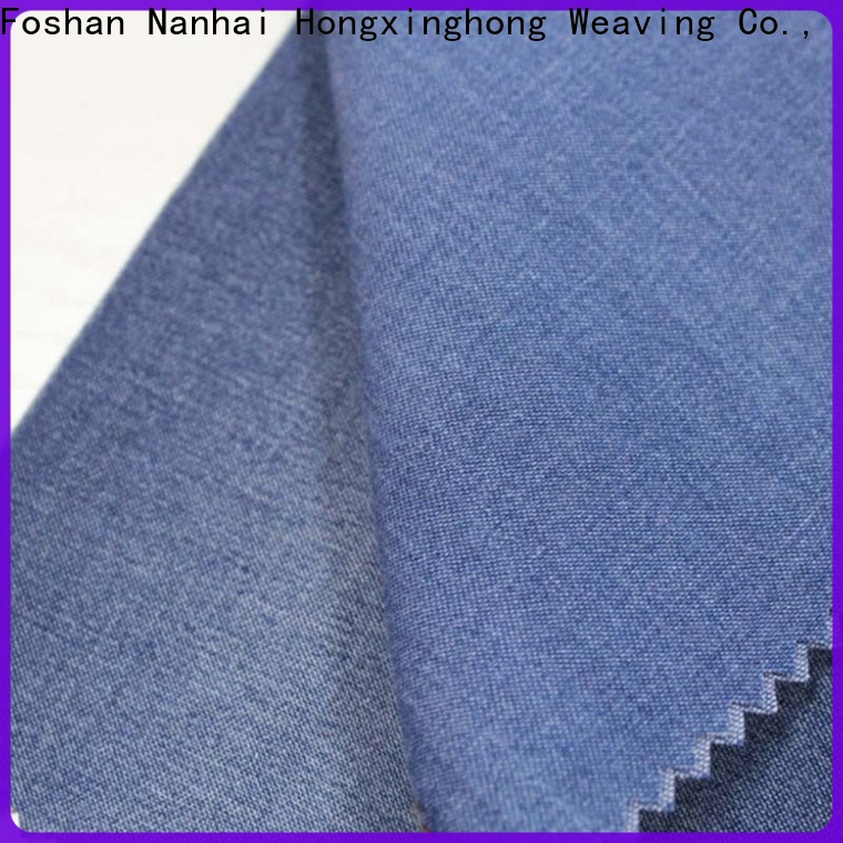 Hongxinghong organic denim fabric manufacturer for shirt