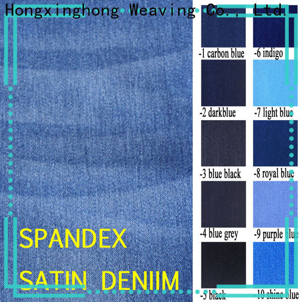 Hongxinghong elastic denim fabric wholesale for pants