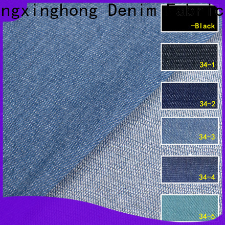 Hongxinghong denim jeans cloth bulk production for quick fashion brand