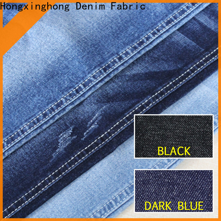 Hongxinghong denim jeans color 100% cotton for jeans