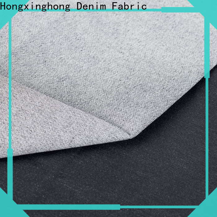 Hongxinghong black denim fabric manufacturer for shirt