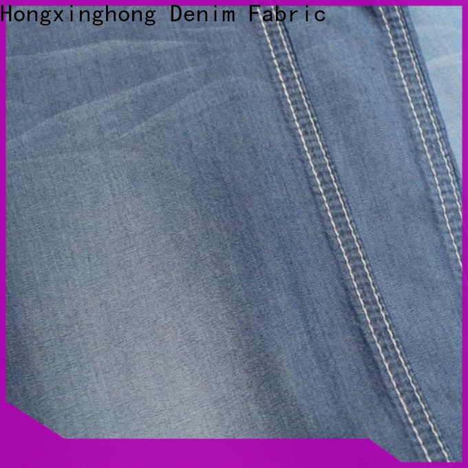 Hongxinghong lightweight stretch denim fabric easy to apply for skirt