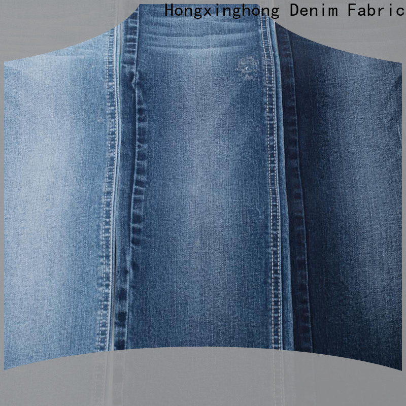 fashion blue jean material supplier for pants