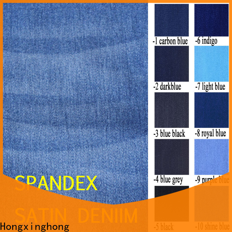 Hongxinghong comfortable stretch denim material manufacturer for pants