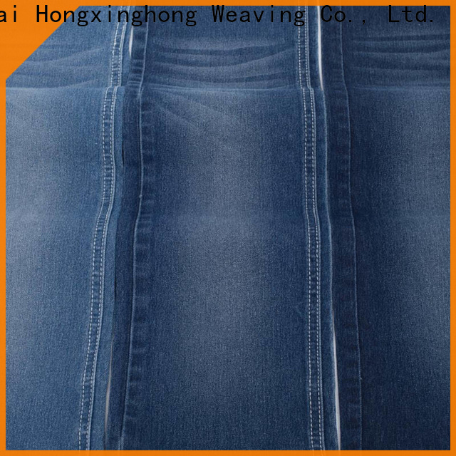 Hongxinghong soft denim fabric factory price for jeans