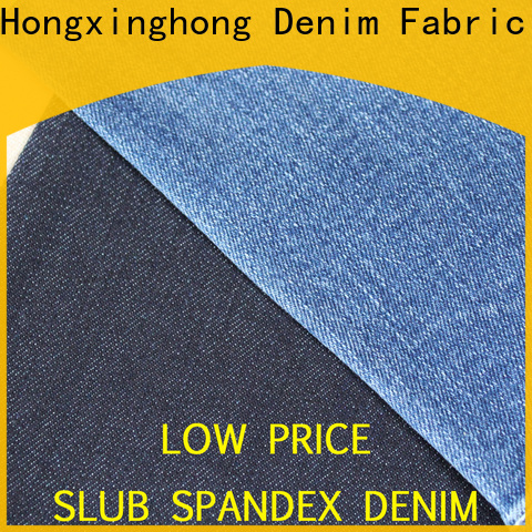 Hongxinghong cotton denim stretch grab now for quick fashion brand