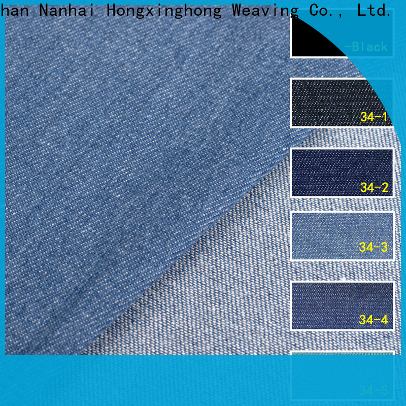 Hongxinghong hot selling denim fabric texture bulk production for quick fashion brand