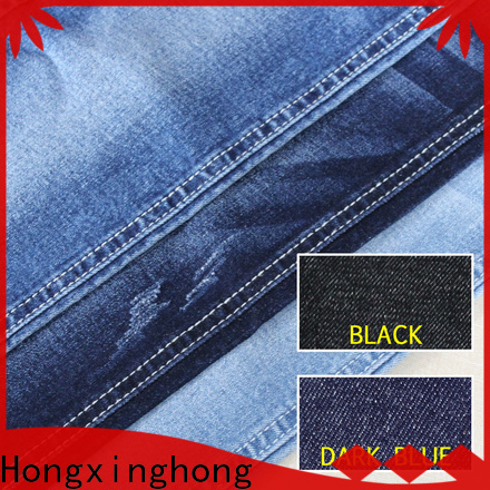 Hongxinghong cozy cotton spandex denim fabric series for quick fashion brand