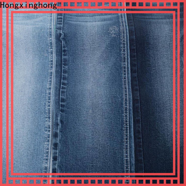 Hongxinghong fashion design all cotton denim jeans 100% cotton for pants