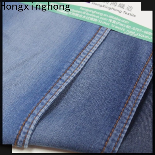 Hongxinghong lightweight denim material factory price for shirt