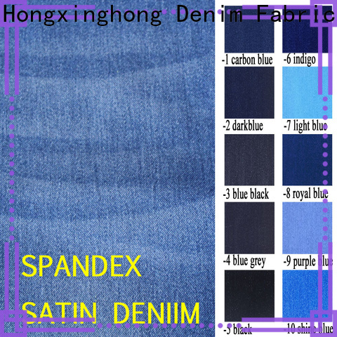 Hongxinghong stretch denim fabric grab now for pants