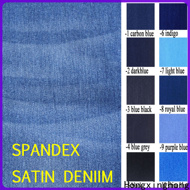 Hongxinghong denim fabric dye 100% cotton for trousers