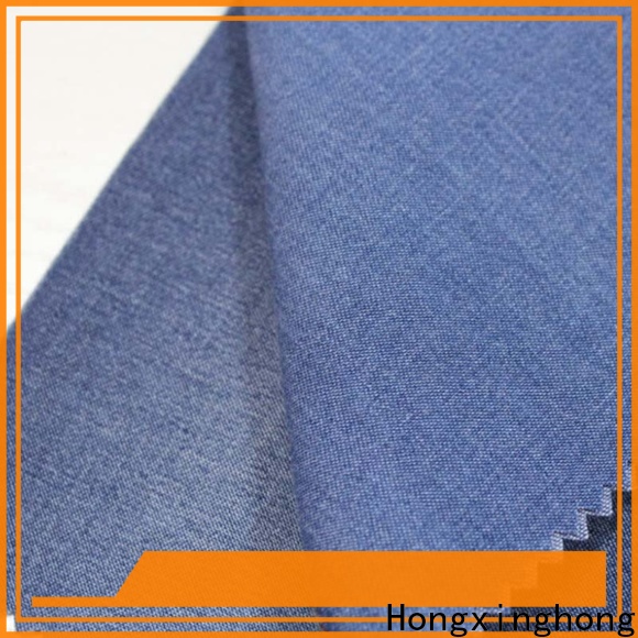 Hongxinghong good quality lightweight stretch denim fabric factory price for trousers