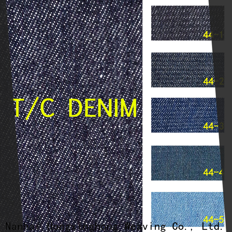 Hongxinghong widely-used 12 oz denim fabric manufacturer for pants