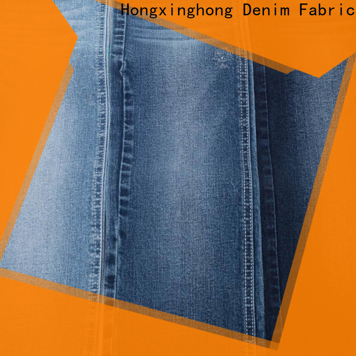 Hongxinghong blue denim fabric wholesale for jeans