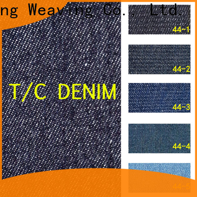 cozy natural denim fabric supplier for pants