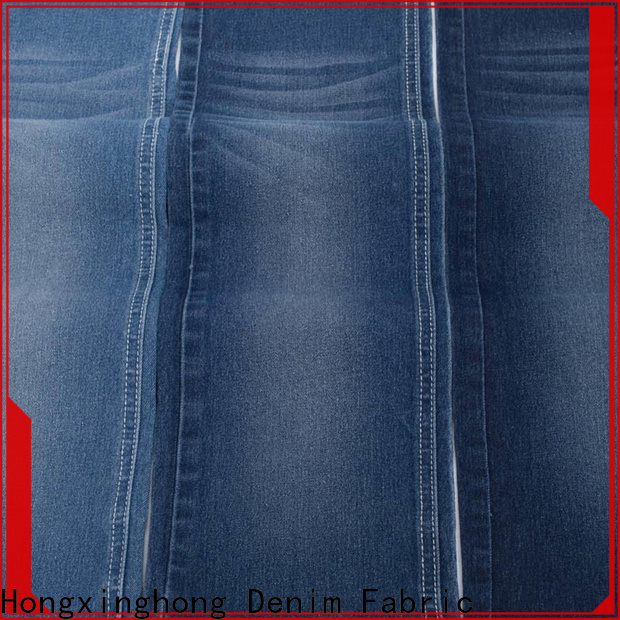 Hongxinghong blue jean material easy to apply for jeans