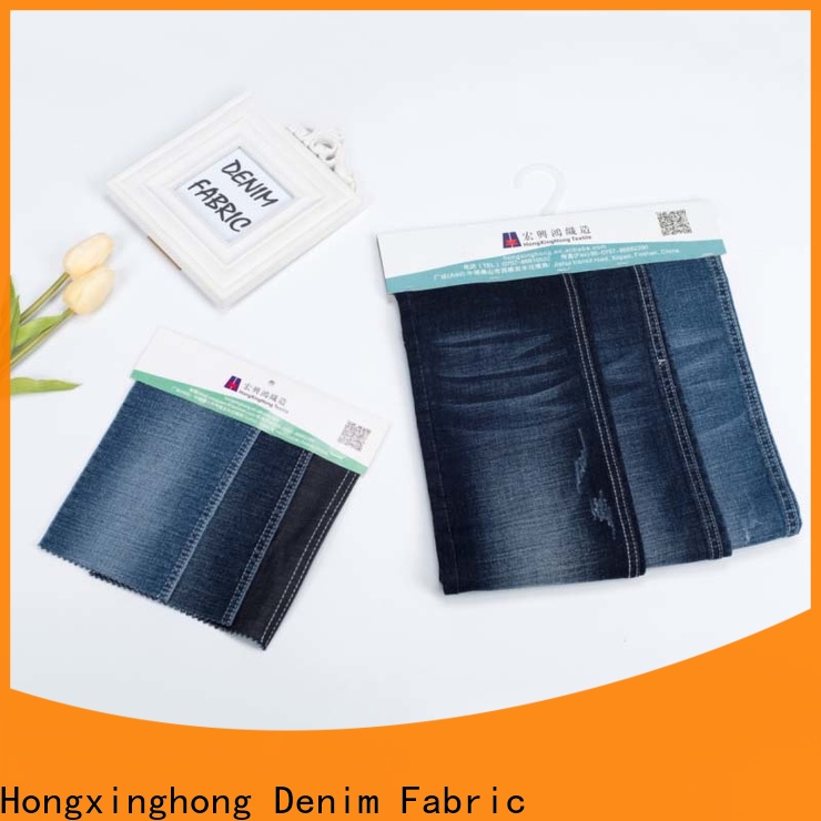 Hongxinghong jean material factory price for pants