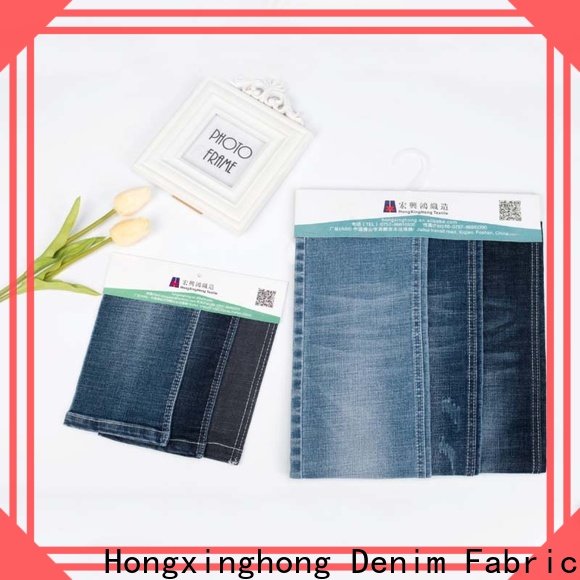 Hongxinghong practical black denim fabric wholesale for shirt