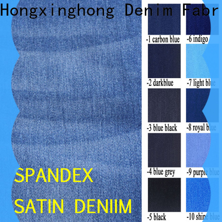 Hongxinghong jean cloth wholesale for quick fashion brand