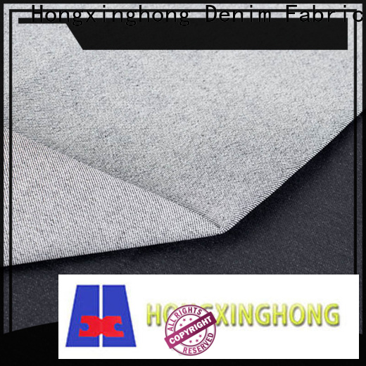 Hongxinghong soft denim fabric wholesale for quick fashion brand