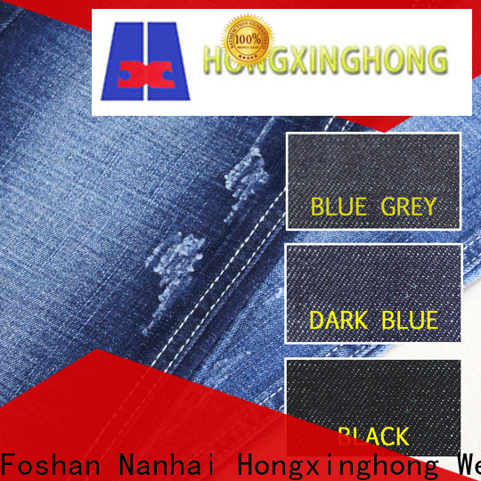 hot selling dark denim fabric bulk production for clothing