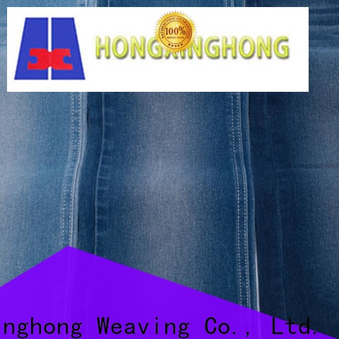 Hongxinghong dark blue denim fabric bulk production for jacket