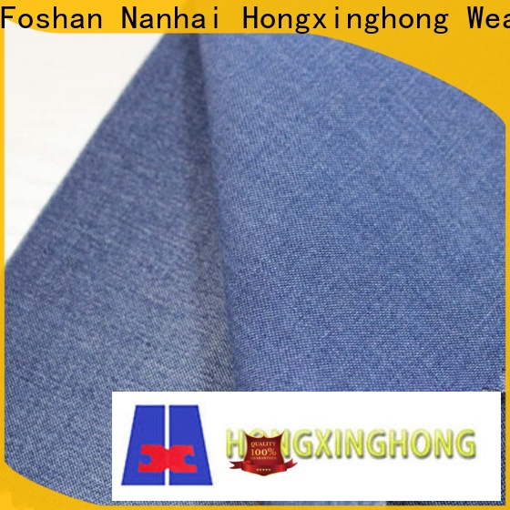 Hongxinghong practical stock denim fabric factory price for trousers