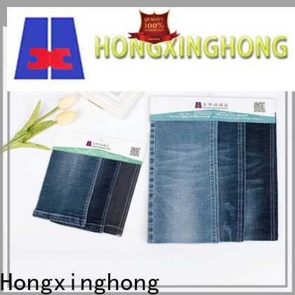 Hongxinghong hot selling dark denim fabric dropshipping for jacket