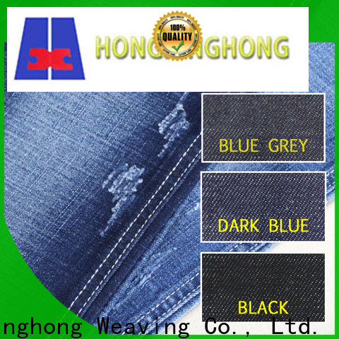 comfortable raw denim fabric easy to apply for quick fashion brand