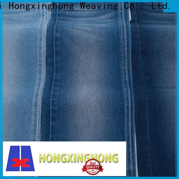 Hongxinghong comfortable coloured denim material wholesale for shirt